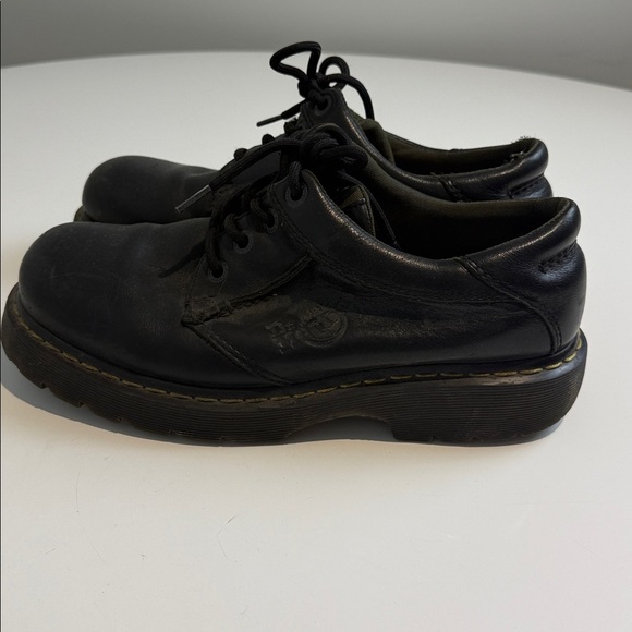 Dr Martens 8A17 Mens Black Leather Lace Up Casual Oxford Shoes SZ US 10 UK 9 - Picture 4 of 7